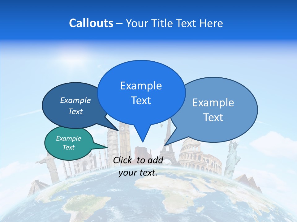 Continent Boeing International PowerPoint Template