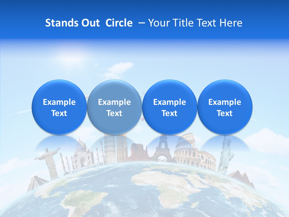 Continent Boeing International PowerPoint Template