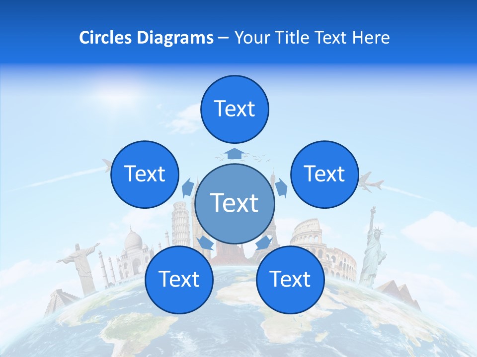 Continent Boeing International PowerPoint Template