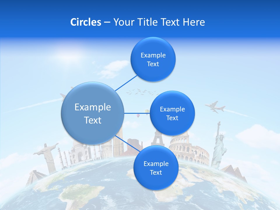 Continent Boeing International PowerPoint Template