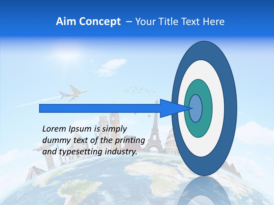 Continent Boeing International PowerPoint Template