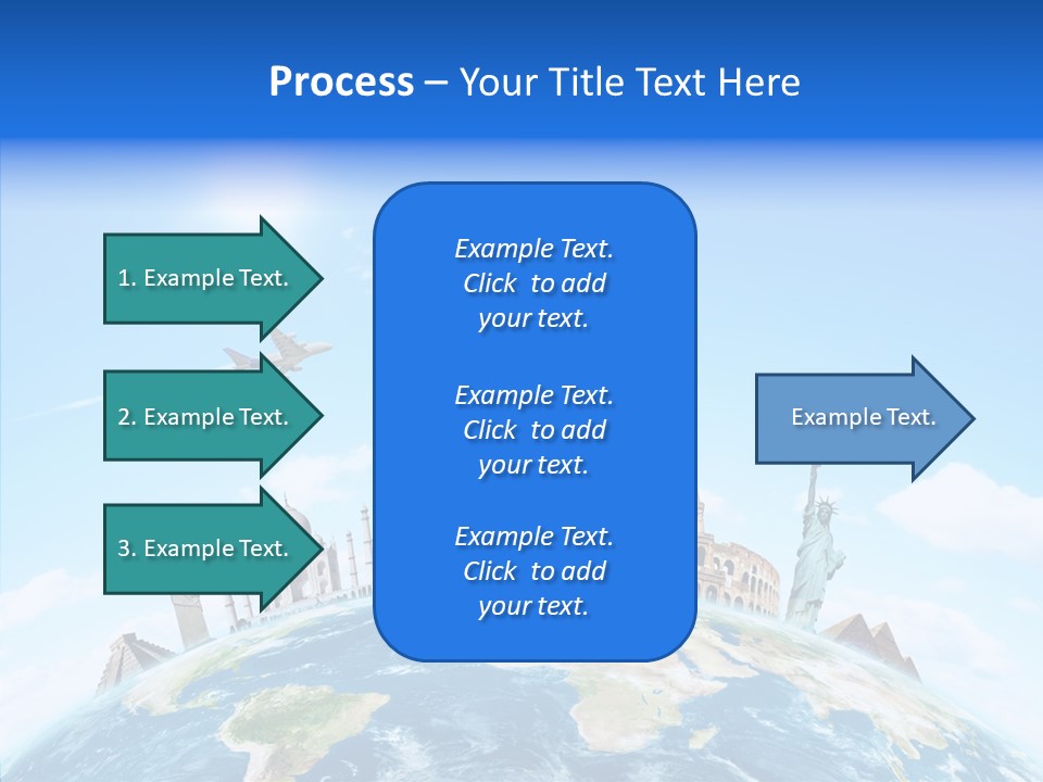 Continent Boeing International PowerPoint Template