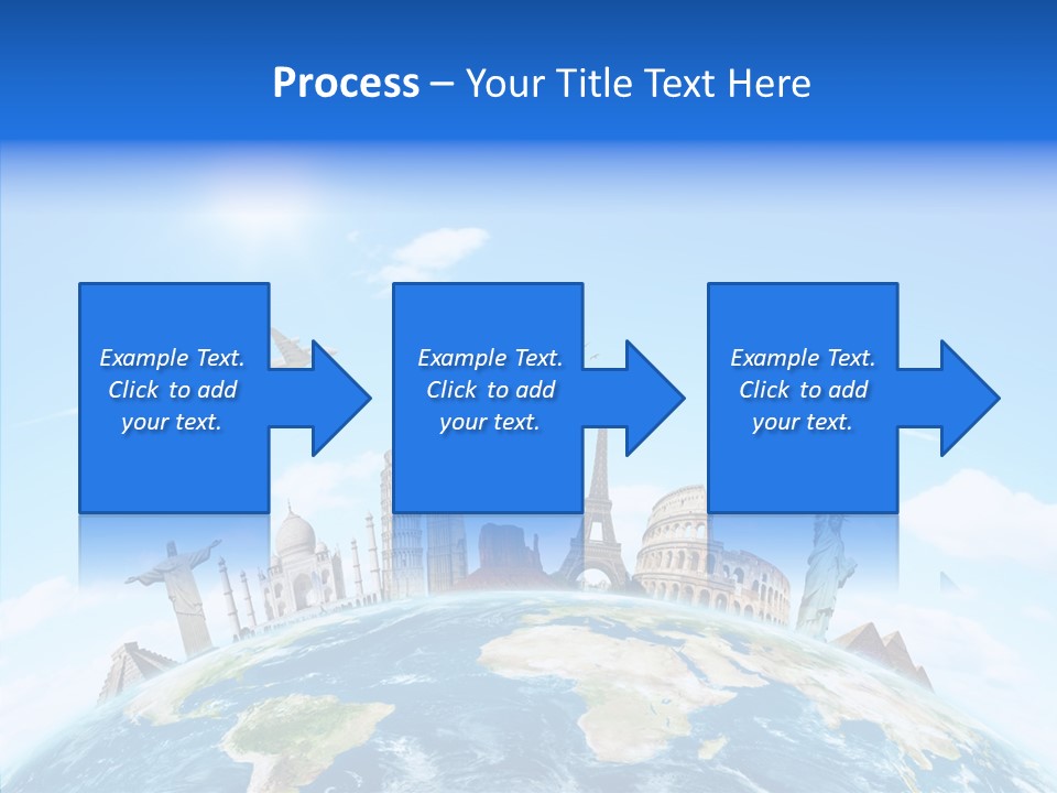 Continent Boeing International PowerPoint Template