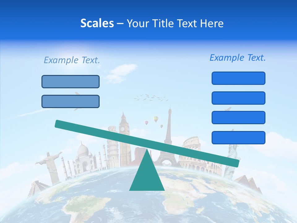 Continent Boeing International PowerPoint Template