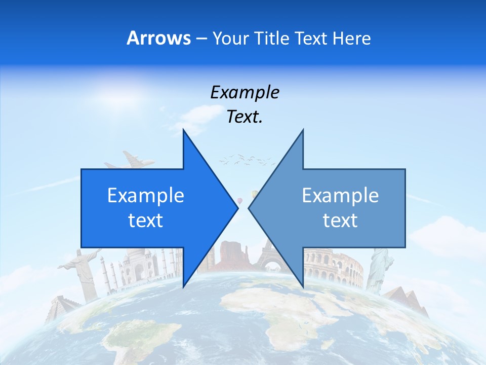Continent Boeing International PowerPoint Template