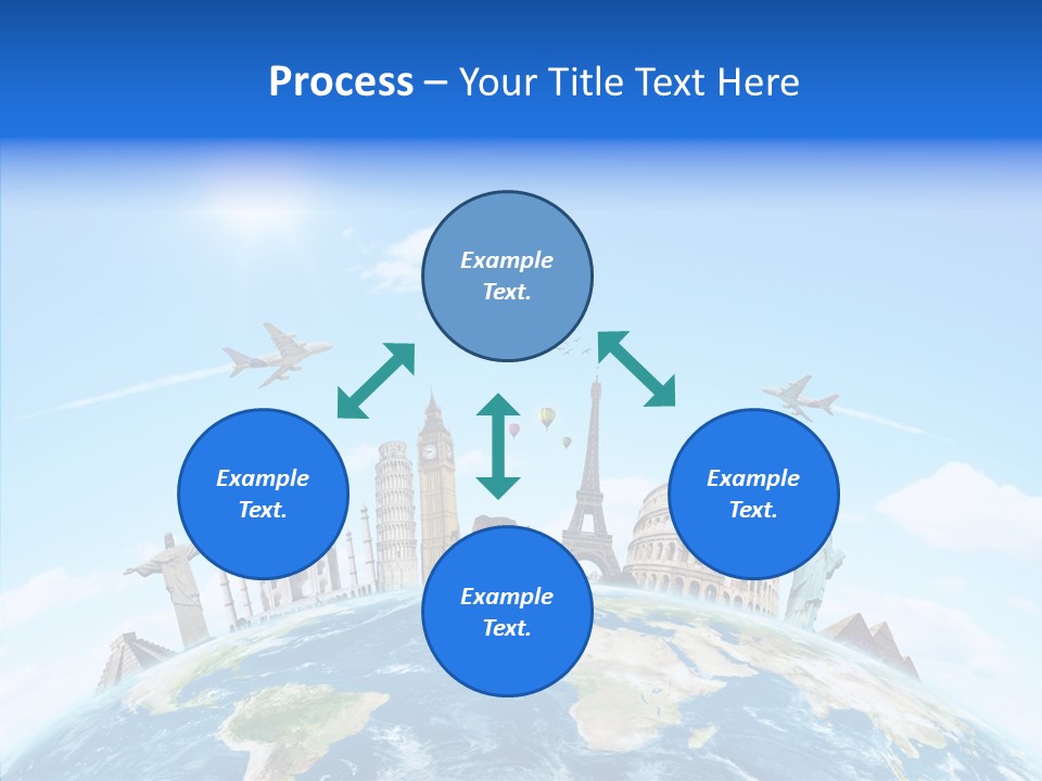 Continent Boeing International PowerPoint Template