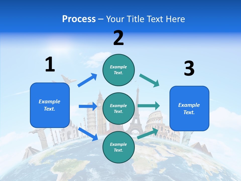 Continent Boeing International PowerPoint Template