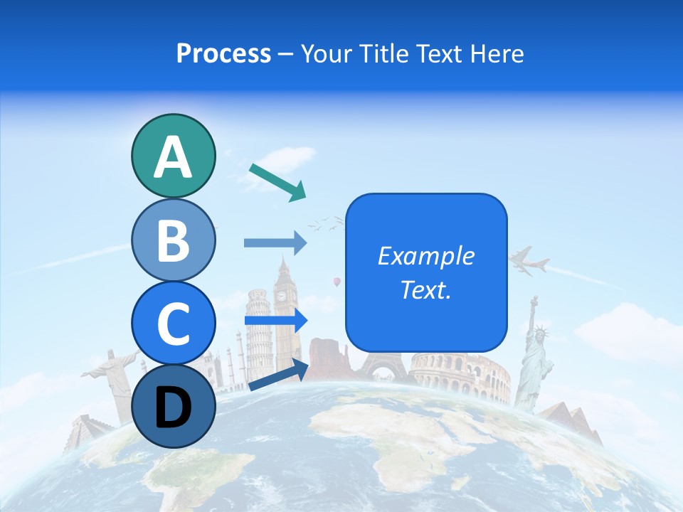 Continent Boeing International PowerPoint Template