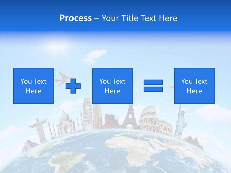 Continent Boeing International PowerPoint Template