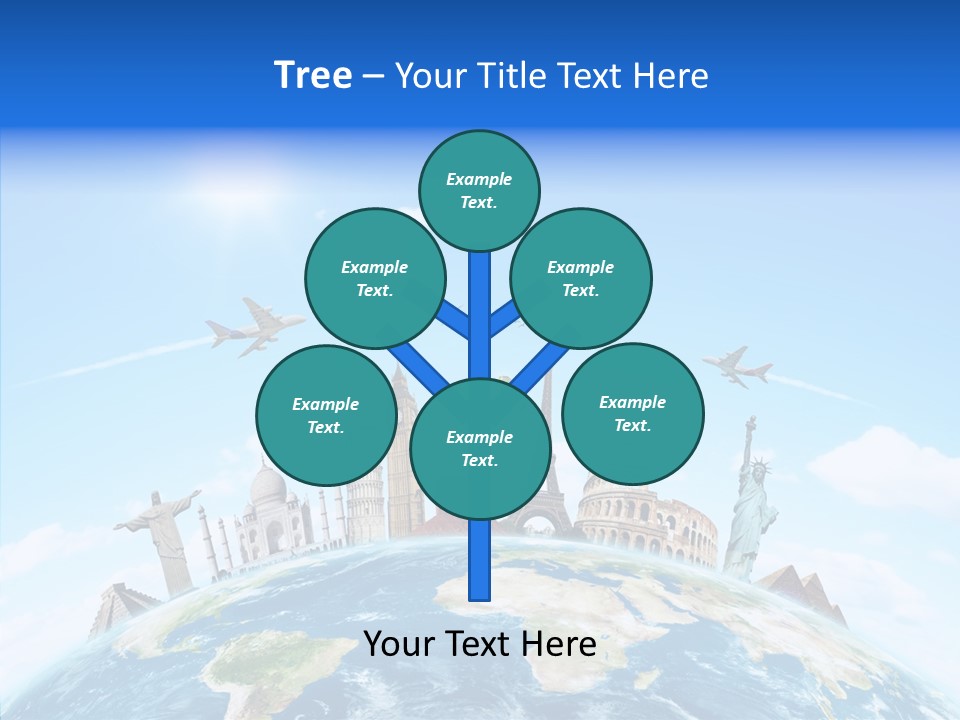 Continent Boeing International PowerPoint Template
