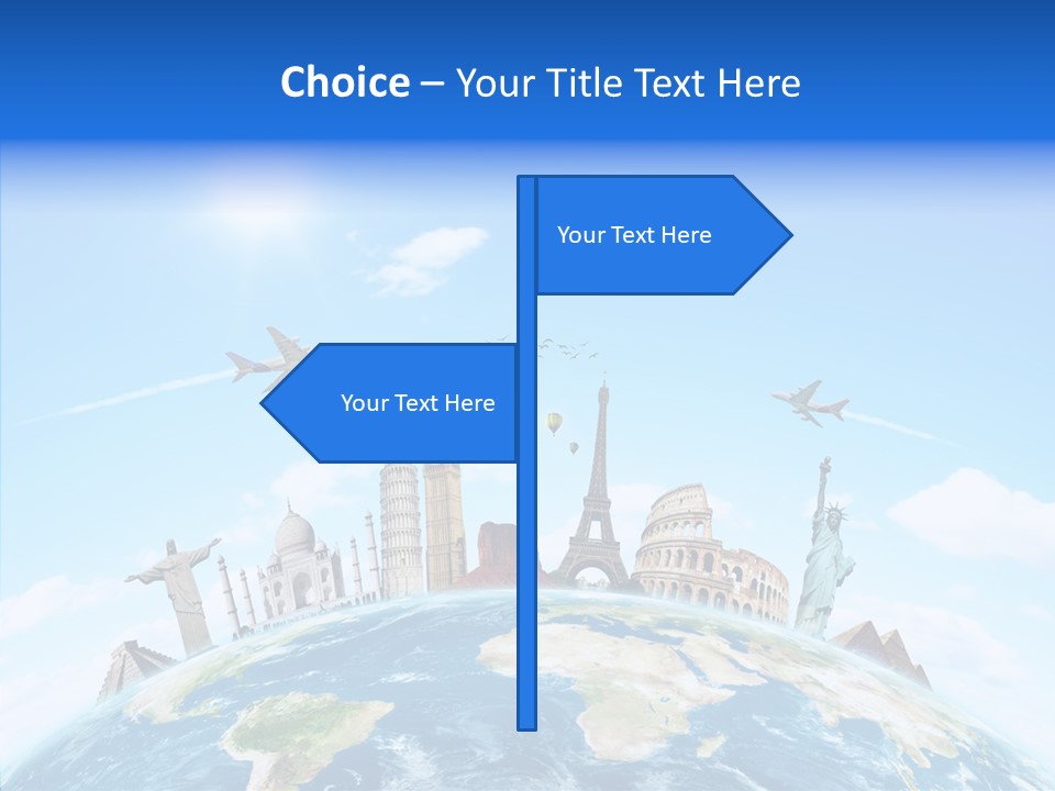 Continent Boeing International PowerPoint Template