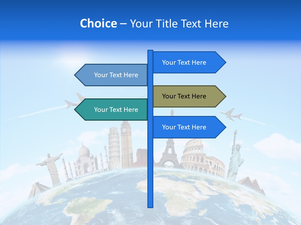 Continent Boeing International PowerPoint Template