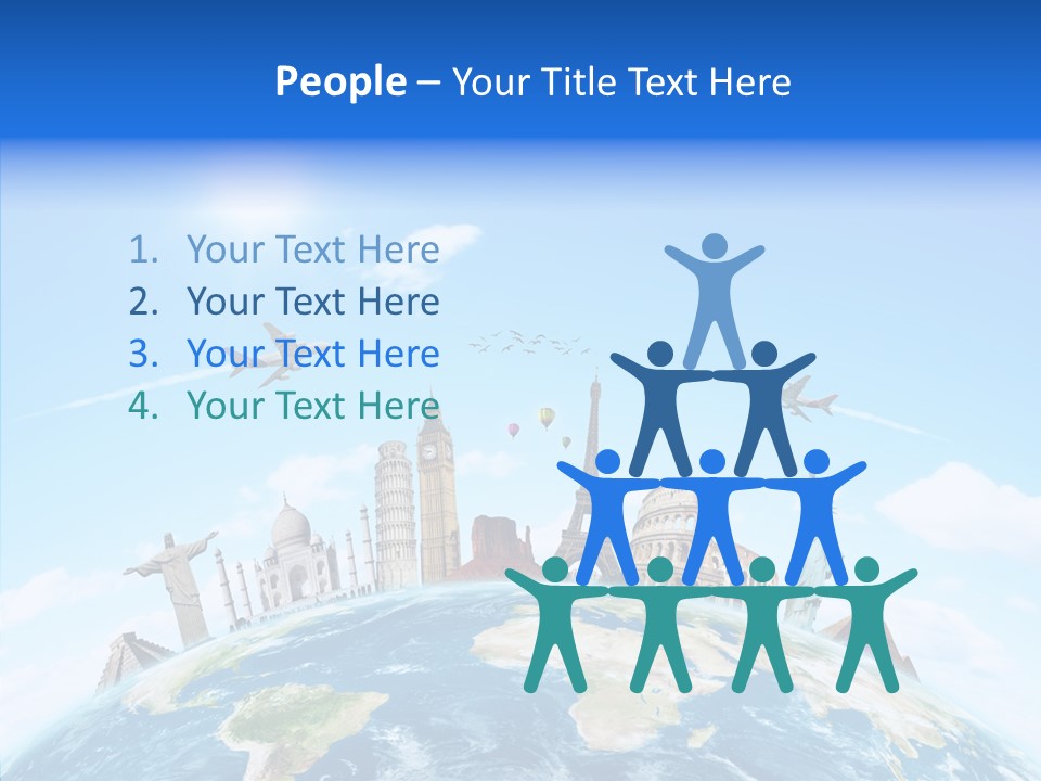 Continent Boeing International PowerPoint Template