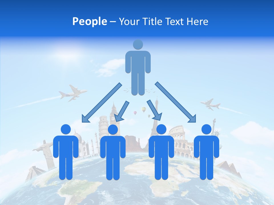 Continent Boeing International PowerPoint Template