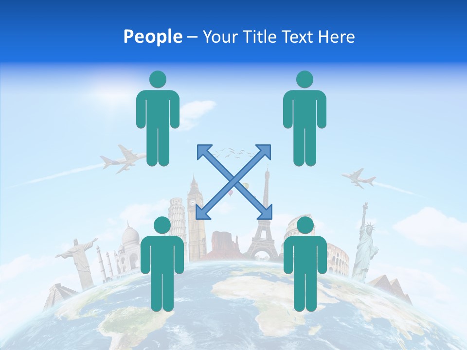 Continent Boeing International PowerPoint Template