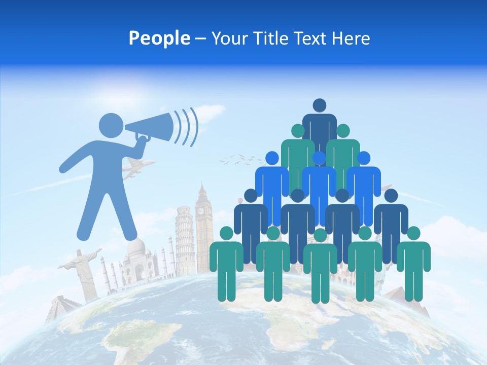 Continent Boeing International PowerPoint Template