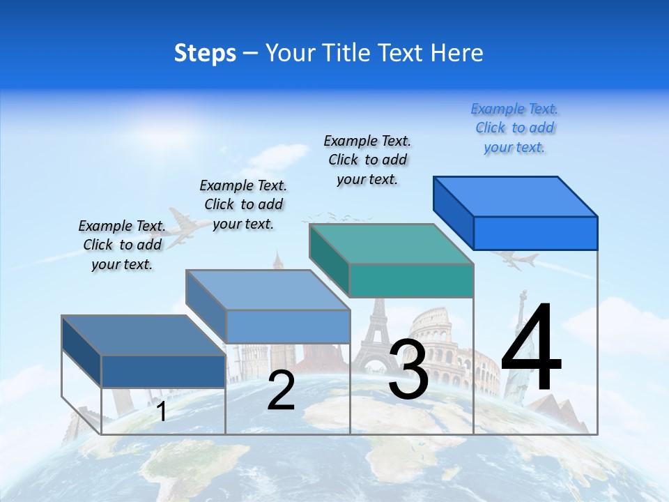 Continent Boeing International PowerPoint Template