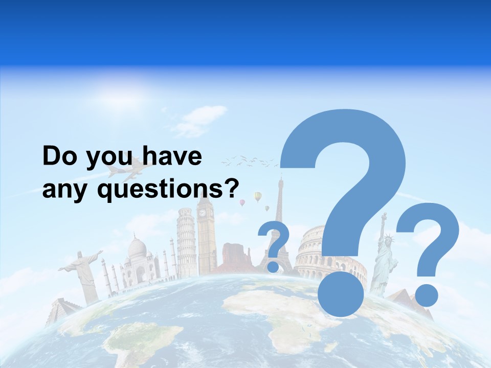 Continent Boeing International PowerPoint Template