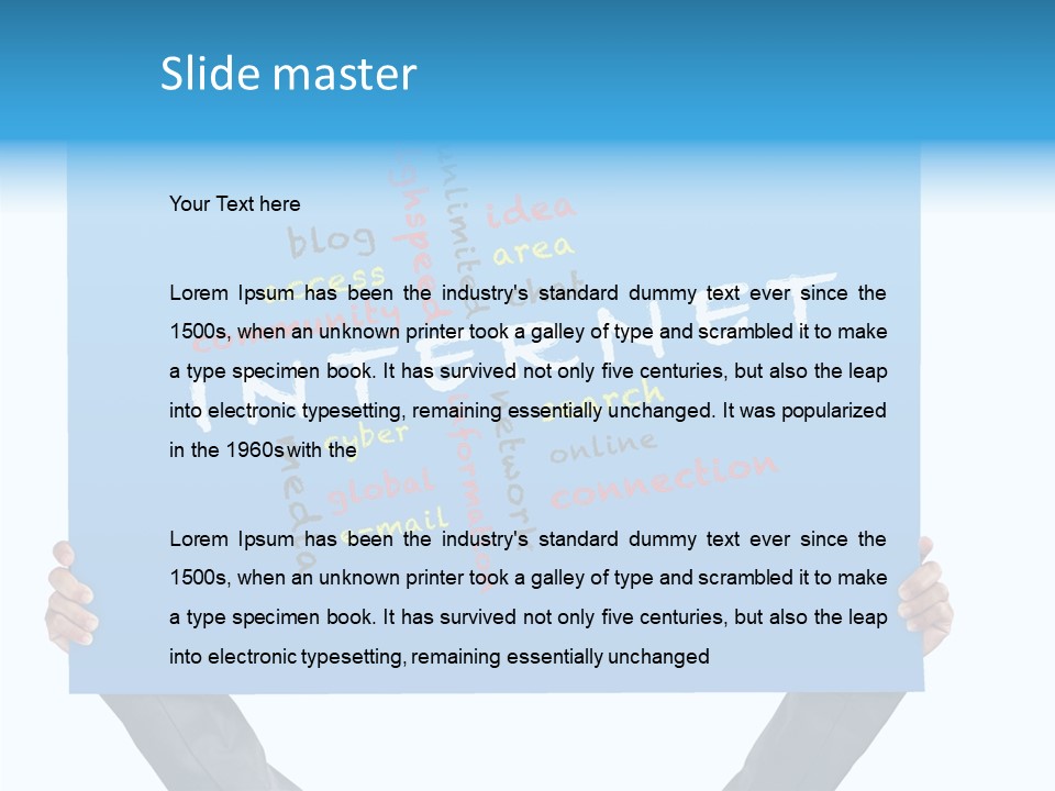 Board Wordcloud Word PowerPoint Template