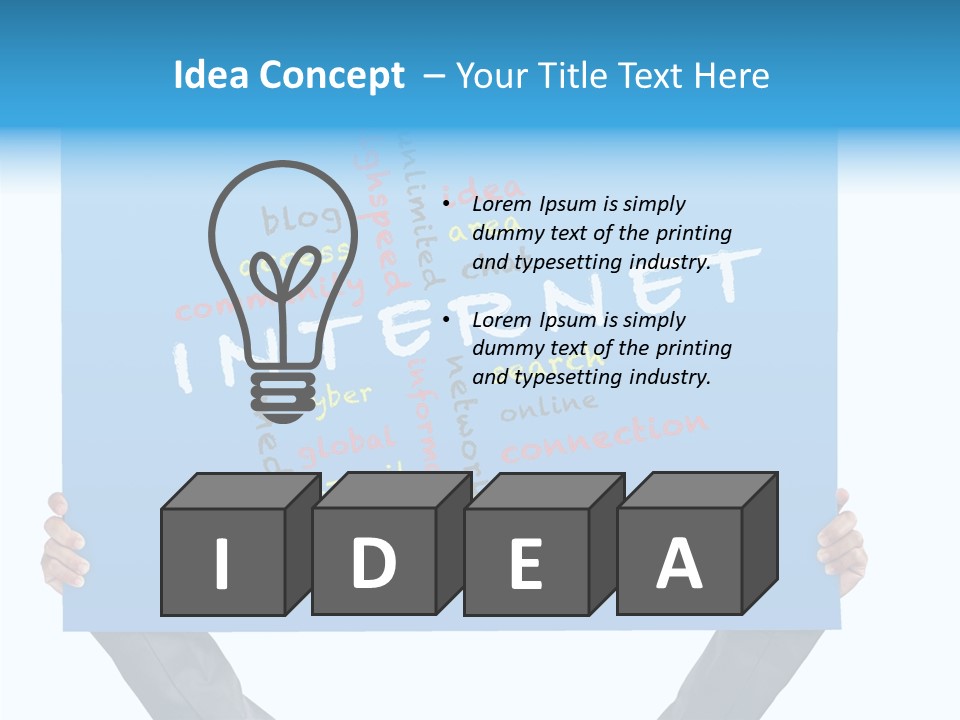 Board Wordcloud Word PowerPoint Template