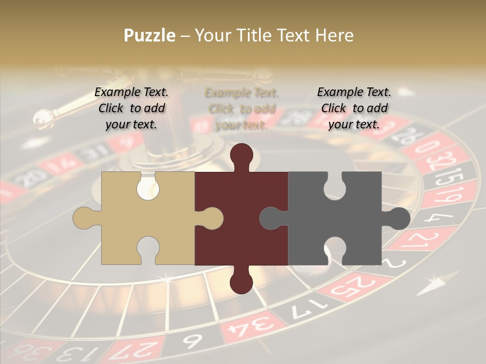 Vegas Machine Bet PowerPoint Template