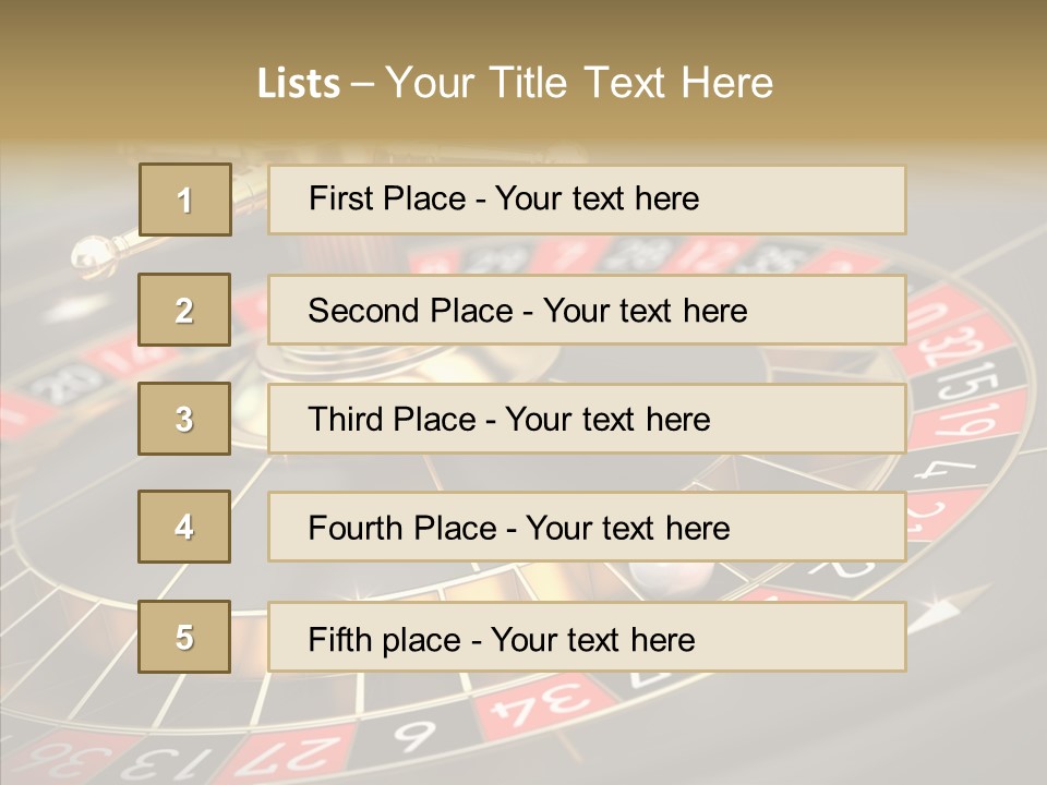 Vegas Machine Bet PowerPoint Template