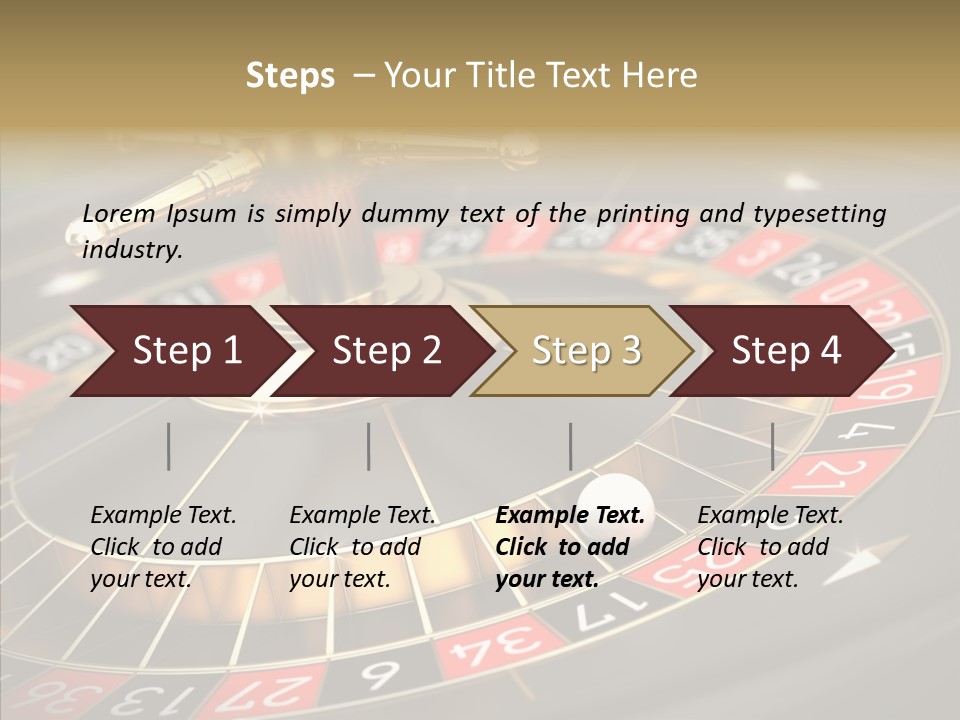 Vegas Machine Bet PowerPoint Template