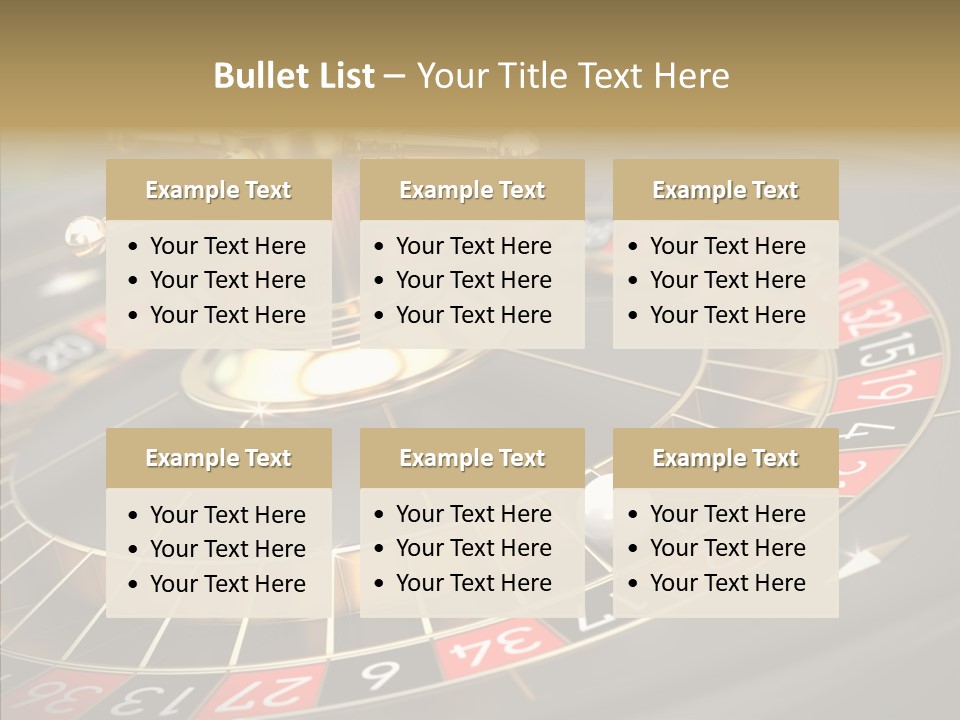 Vegas Machine Bet PowerPoint Template