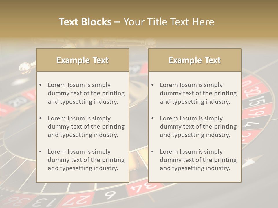 Vegas Machine Bet PowerPoint Template