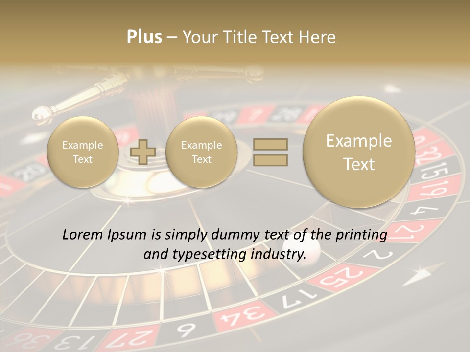 Vegas Machine Bet PowerPoint Template