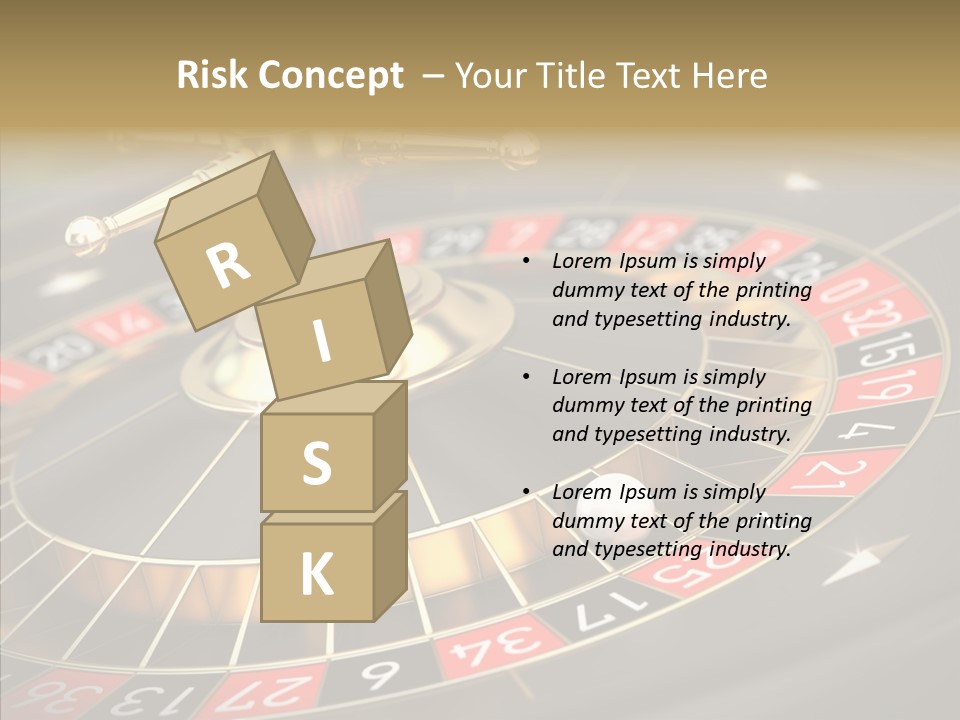 Vegas Machine Bet PowerPoint Template