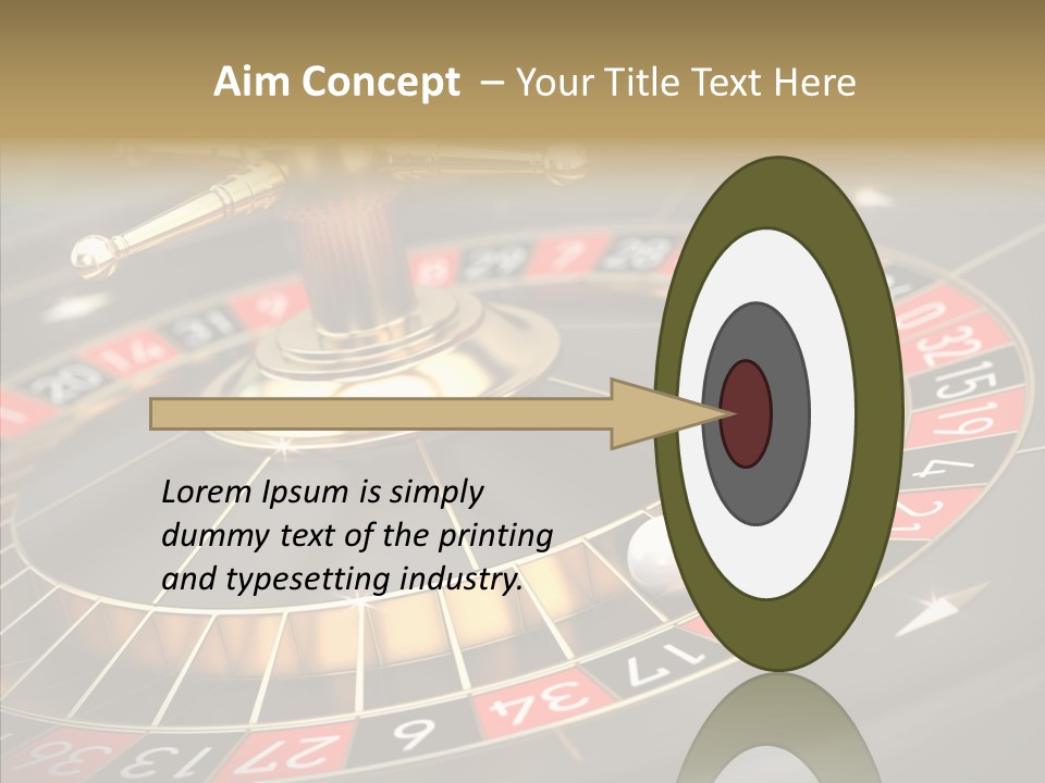 Vegas Machine Bet PowerPoint Template
