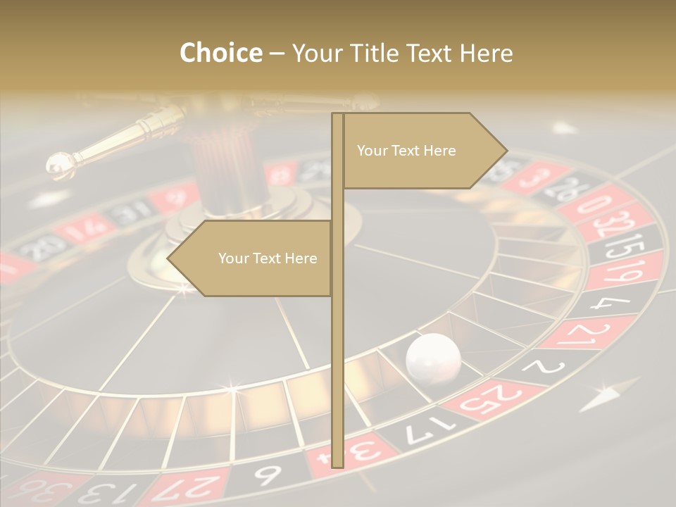 Vegas Machine Bet PowerPoint Template