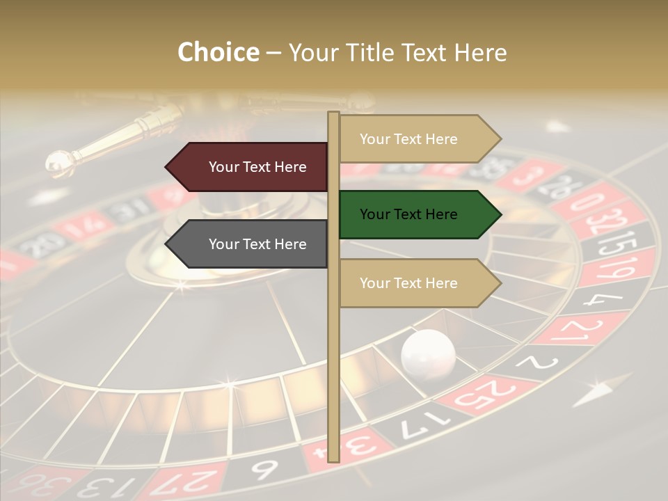 Vegas Machine Bet PowerPoint Template