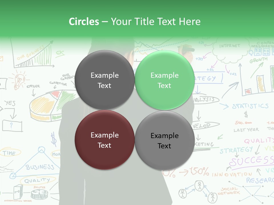 Vision White Phone PowerPoint Template