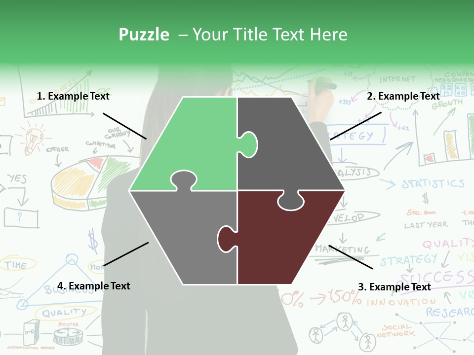 Vision White Phone PowerPoint Template