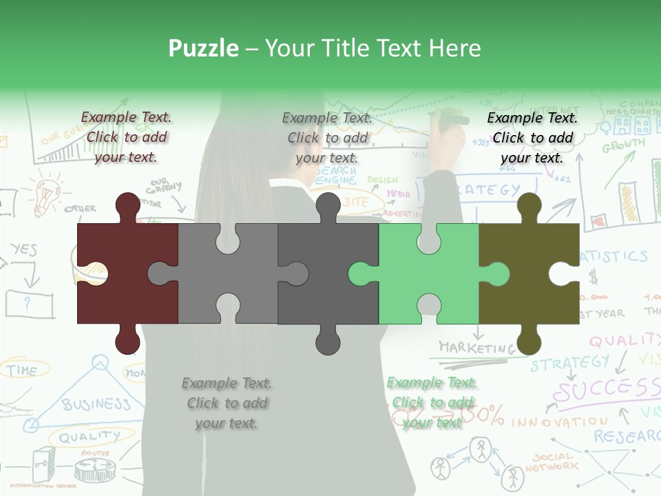 Vision White Phone PowerPoint Template