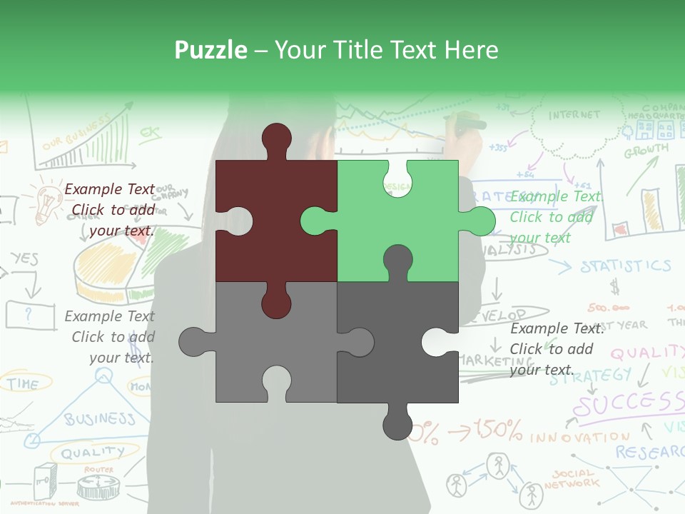 Vision White Phone PowerPoint Template