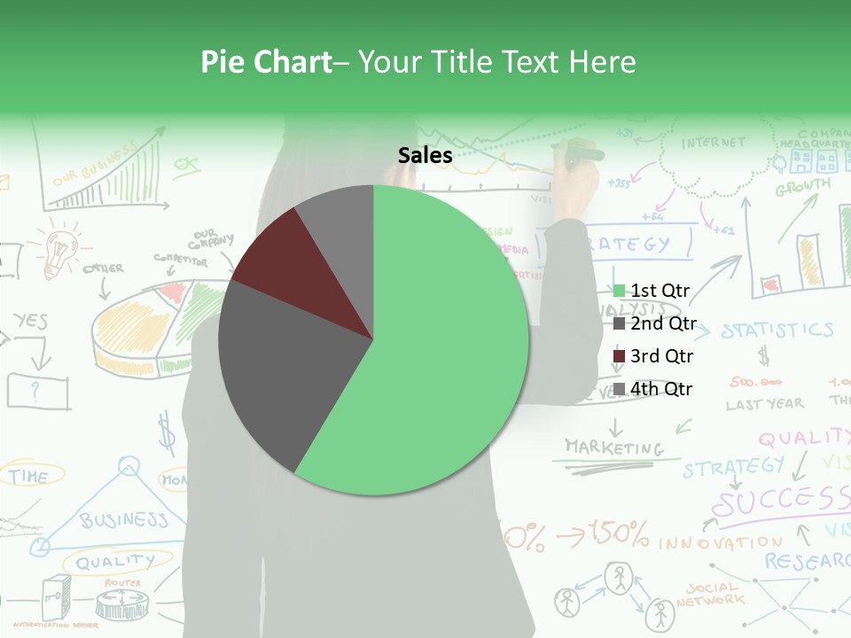 Vision White Phone PowerPoint Template