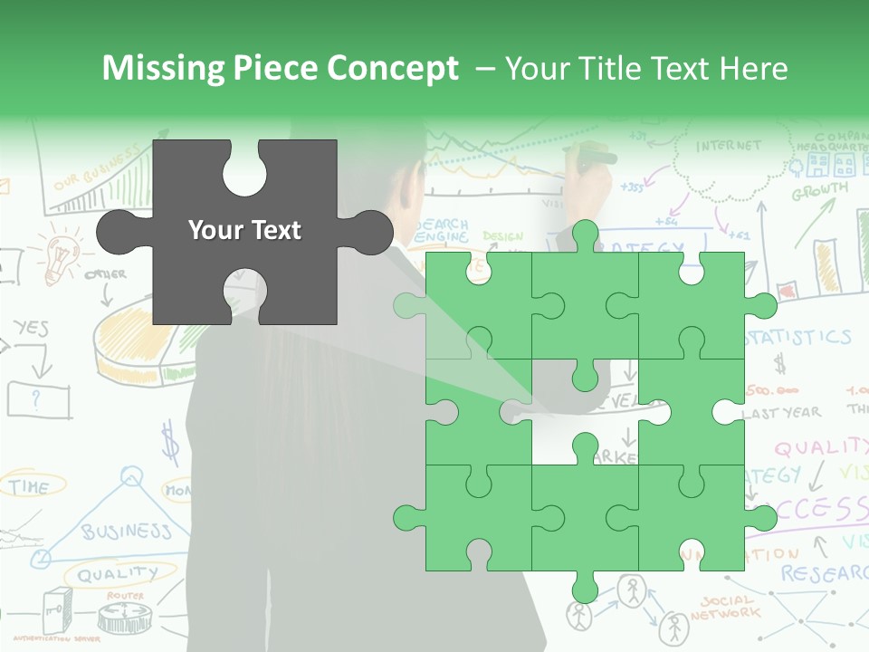 Vision White Phone PowerPoint Template