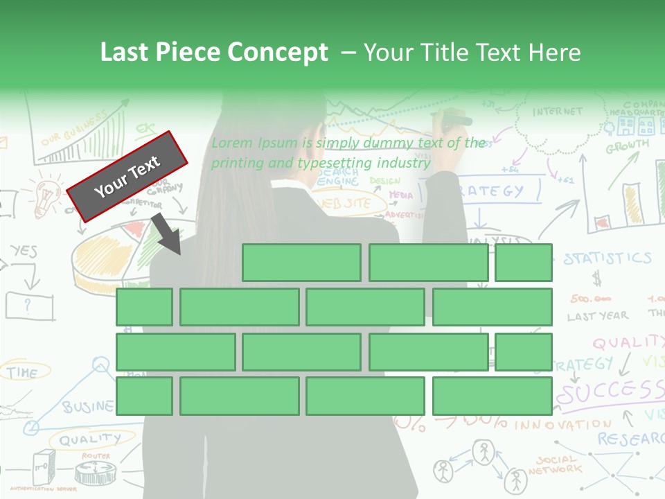 Vision White Phone PowerPoint Template