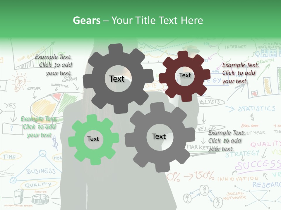 Vision White Phone PowerPoint Template