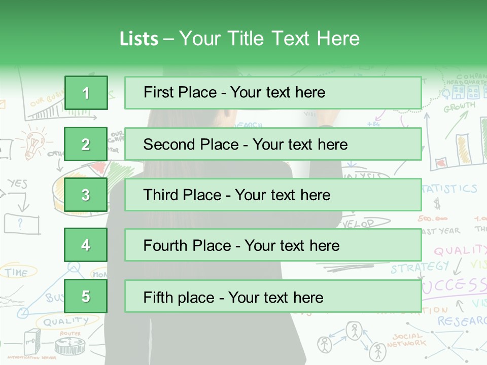 Vision White Phone PowerPoint Template