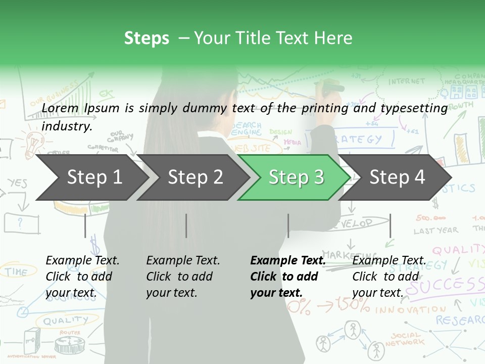 Vision White Phone PowerPoint Template
