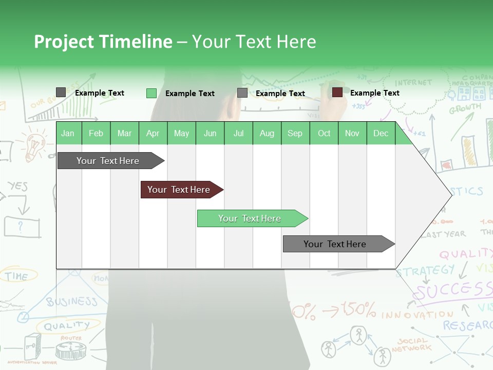 Vision White Phone PowerPoint Template
