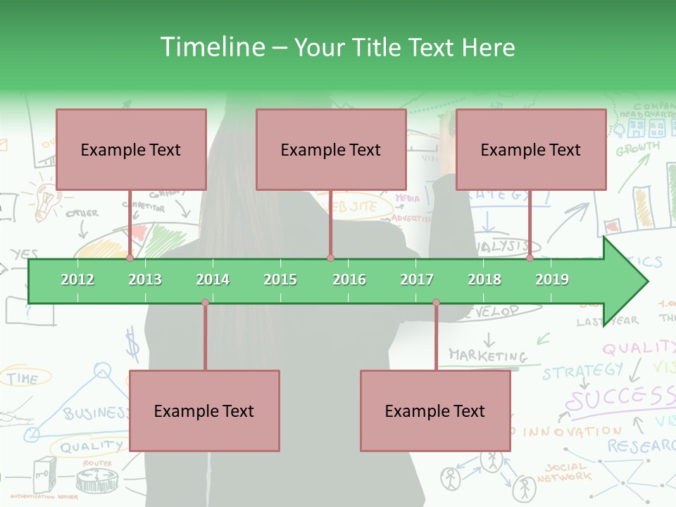 Vision White Phone PowerPoint Template