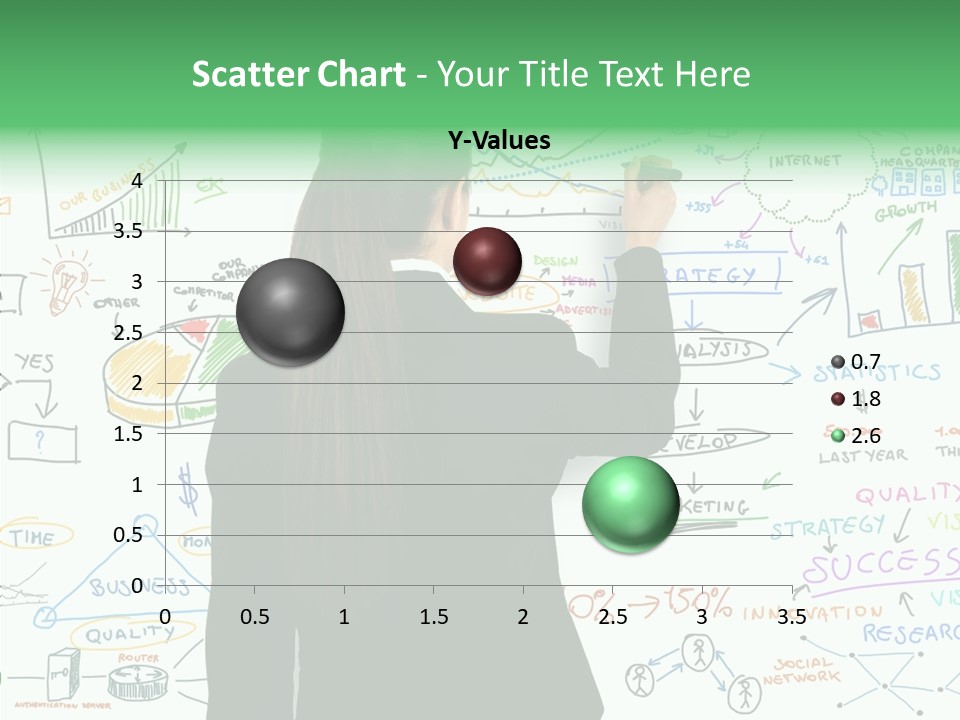 Vision White Phone PowerPoint Template