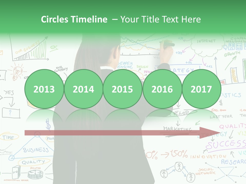 Vision White Phone PowerPoint Template