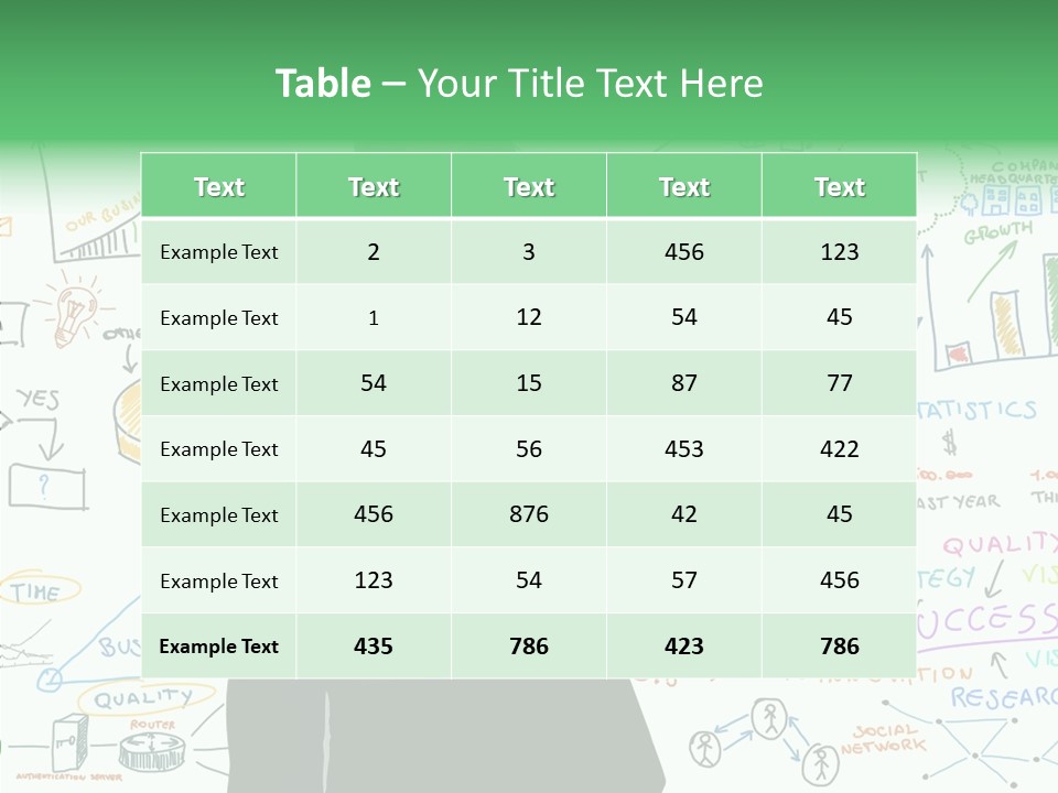 Vision White Phone PowerPoint Template