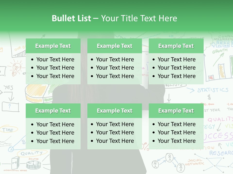 Vision White Phone PowerPoint Template